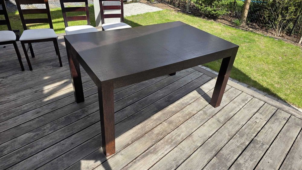 stół 90x140 cm z krzesłami 8 sztuk