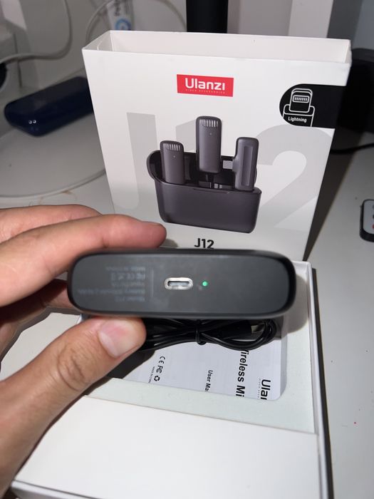 Mikrofony bezprzewodowe ulanzi lighthing iphone