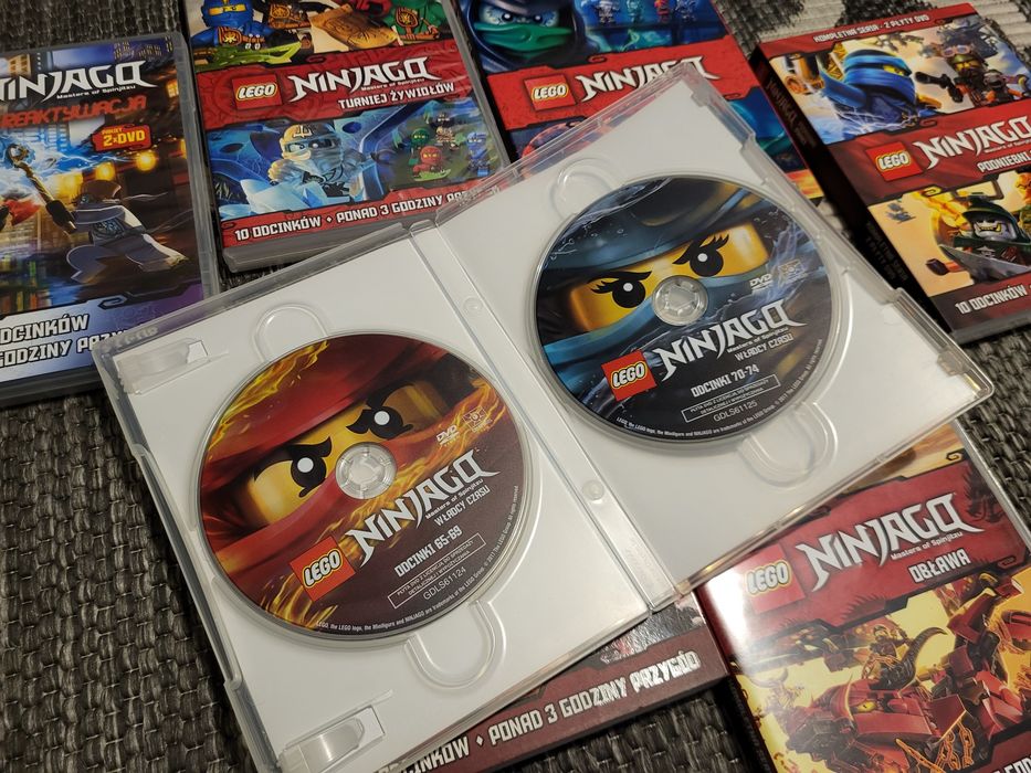 LEGO Ninjago DVD sezony 1-9 + odcinek specjalny