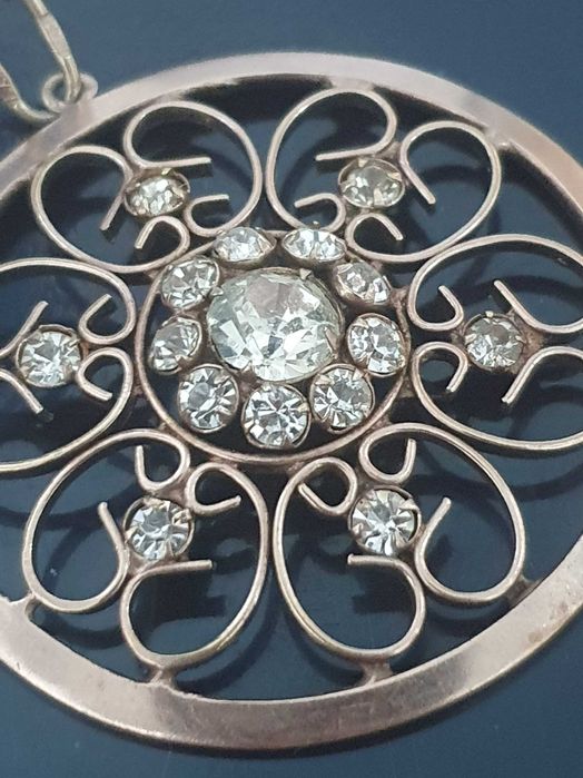 Винтажный крупный кулон,Ceребро 875 проба с позолотой,1976 Харьков ЮЗ