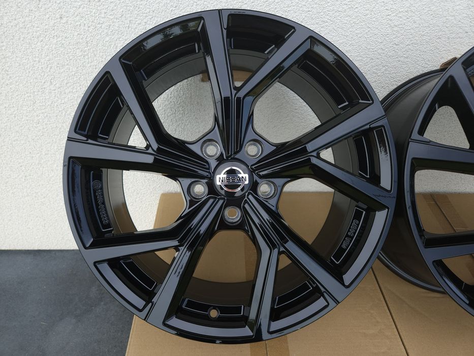 Nissan 18 " Nowe 5x114,3 Qashqai X-Trail Rogue Felgi Czarne Alufelgi