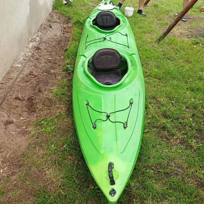 Kajak dwu osobowy z silnikiem 5km spalinowym