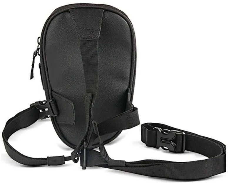 bolsa de perna preta carbon look