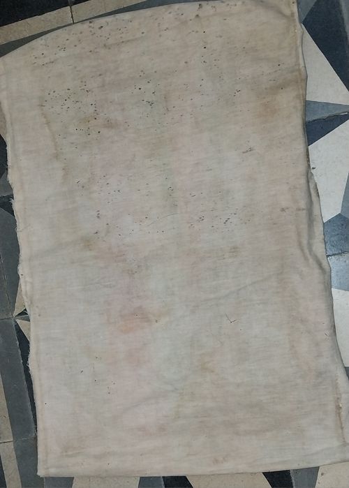 Pintura africana com assinatura a tinta de oleo