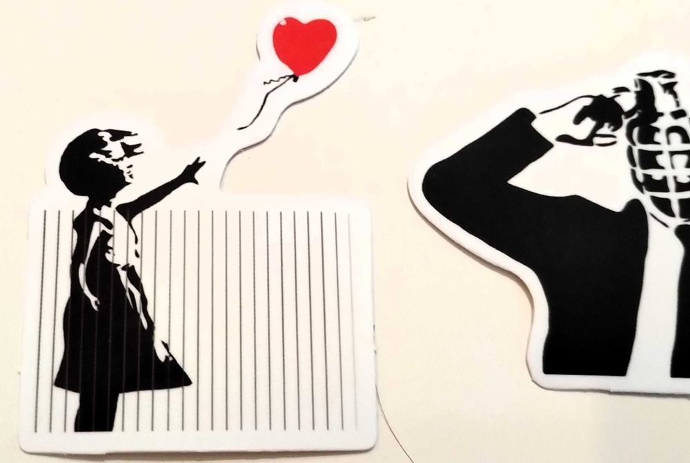 Pack 67 Stickers Banksy