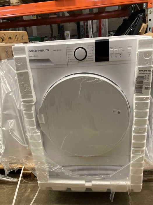Сушильна машина GDV-T8СD1W(дісплей, біла, 8кг.конденсаційна)(GRUNHELM)