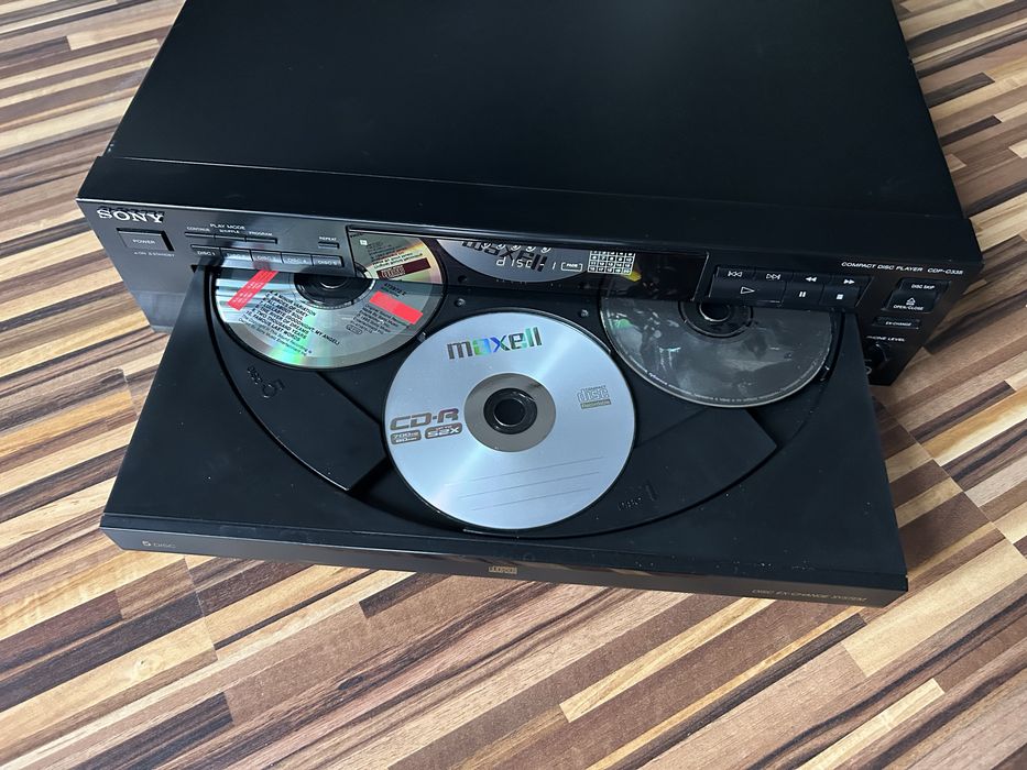 Sony CDP-C335 – odtwarzacz CD  5 płytowy – made in Japan