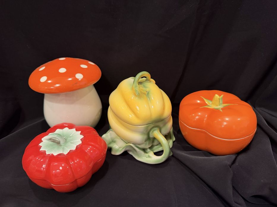 Мухомор помидор тыква шкатулка штоф солонка винтаж