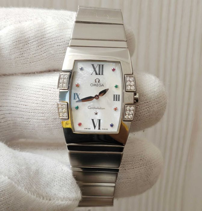 Жіночий годинник Omega Constellation Quadrella 1586.79.00 Diamond Swis