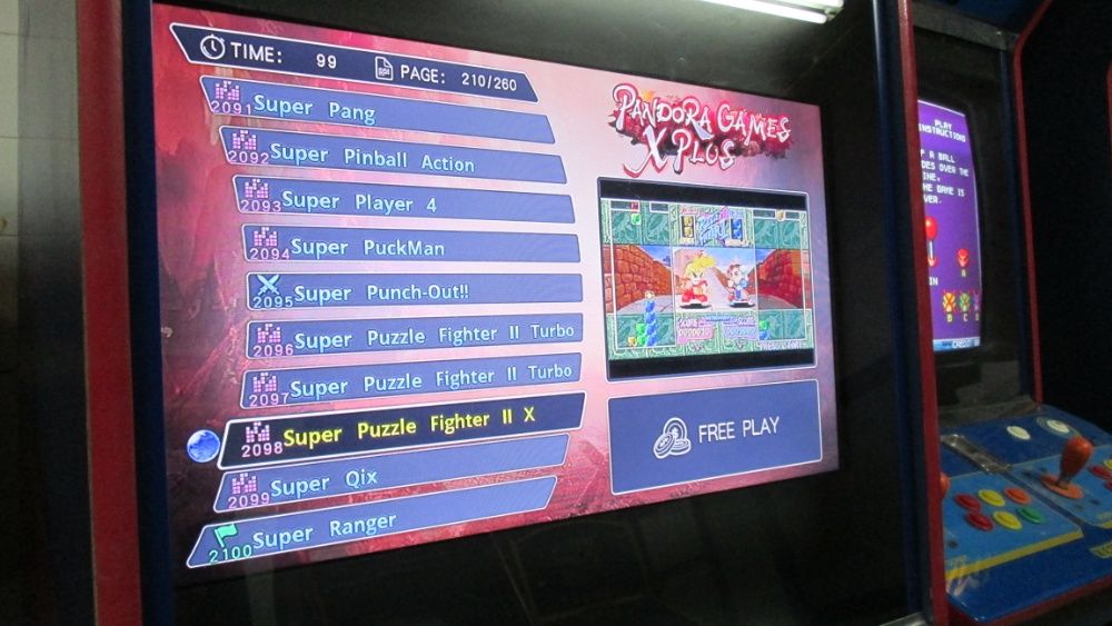 Máquina com várias cores arcade com 2800  jogos, com garantia64283925275523121