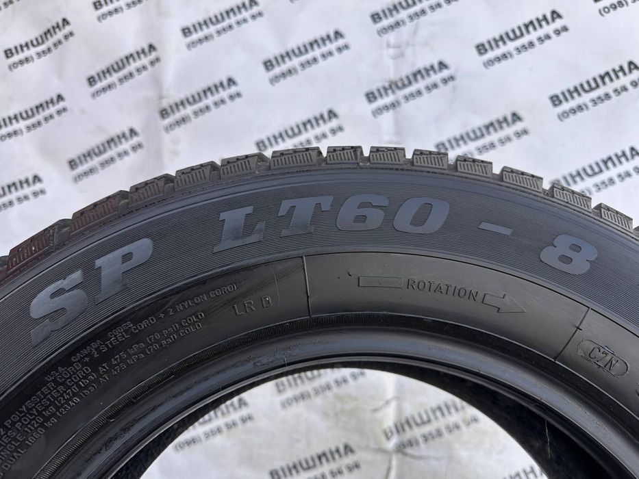 Шина 225/65 R 16C Dunlop SP LT60-8. Одне колесо. Розпаровка.