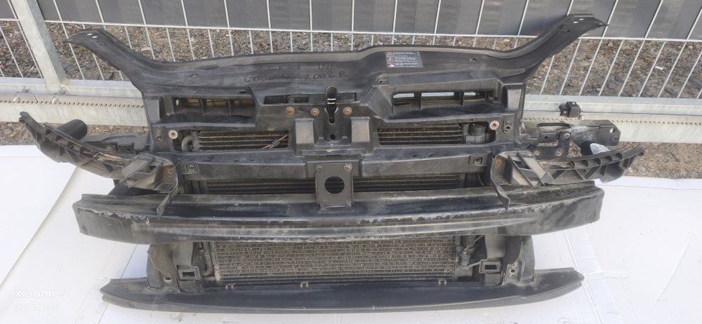 Pas przedni kompletny VW Golf 5 Jetta 1.6 fsi BAG 1.4i benzyna wszystkie części LD5Q Golf V wentylator chłodnica intercoller