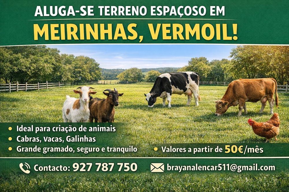 Pasto pra alugar criação de animais...