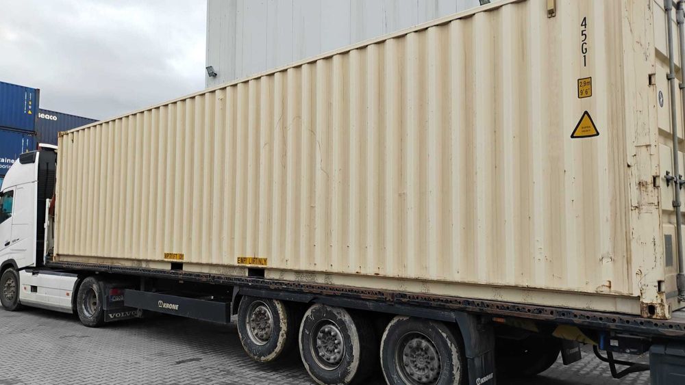 Kontener morski, magazynowy 40 ft. HC używany + transport