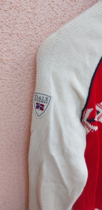sweter wełniany dale of Norway 100% wełna wool ciepły S 36