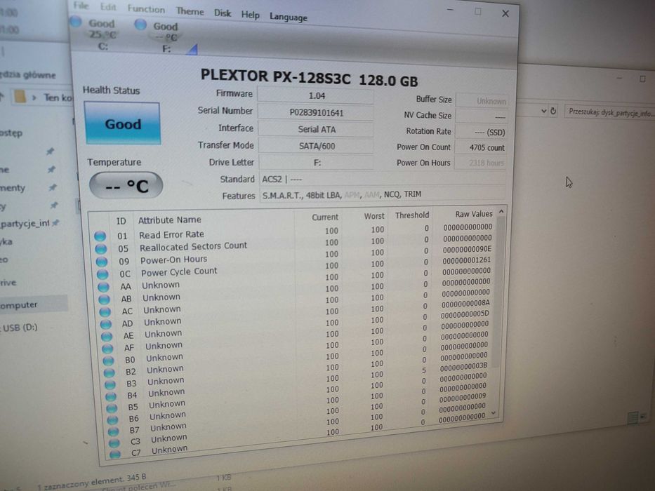 Dysk Plextor PX-128S3C S3 128GB 2.5" sata tlc laptop
