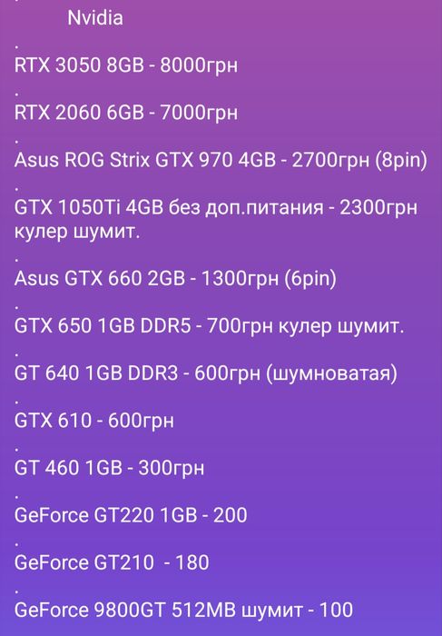 GTX 970 4GB GDDR5 ;  ; Видеокарта ; Відеокарта