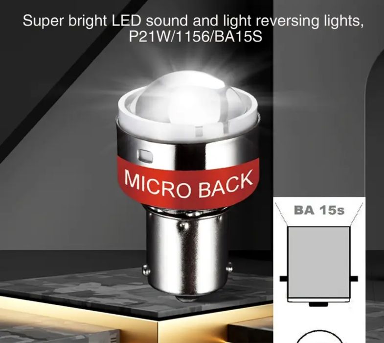 Luz led marcha atras c/ som