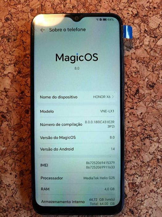Honor X6 (VNE-LX1) - Desbloqueado/Novo