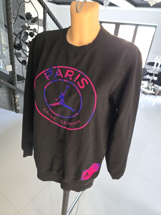 Czarna bluza wygodna sportowa Paris Jordan XL/XXL