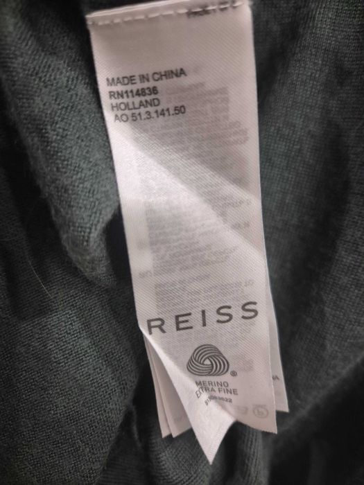 Кофта худі REISS Holland Merino Wool Hoodie