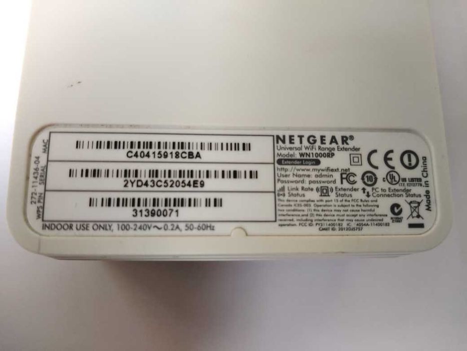 Netgear WN1000RP Wi-Fi Range Extender
