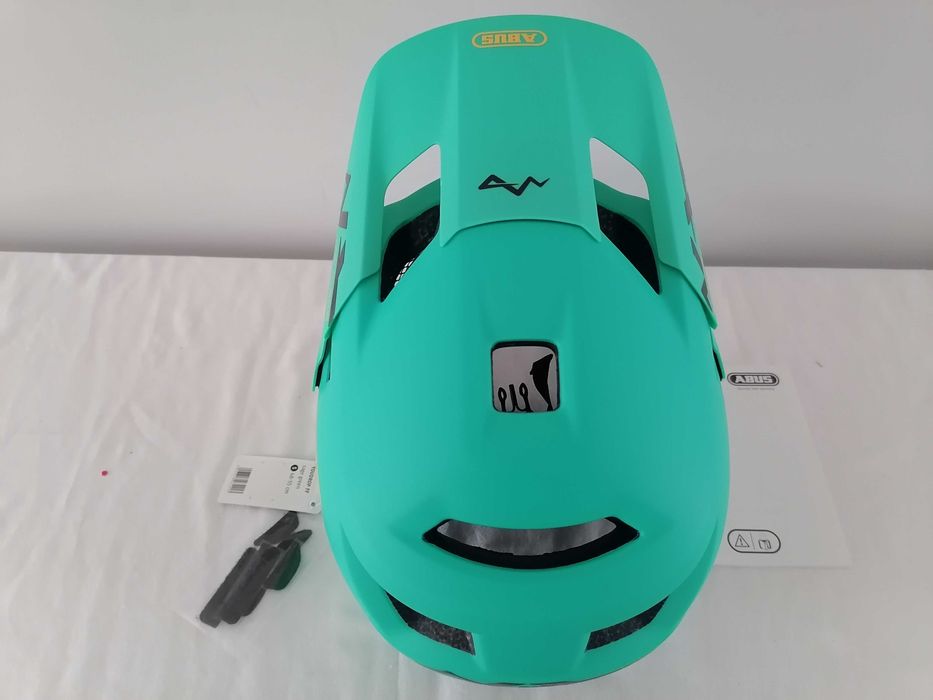 Kask rowerowy fullface Abus Youdrop FF Sage Green S 48-55cm
