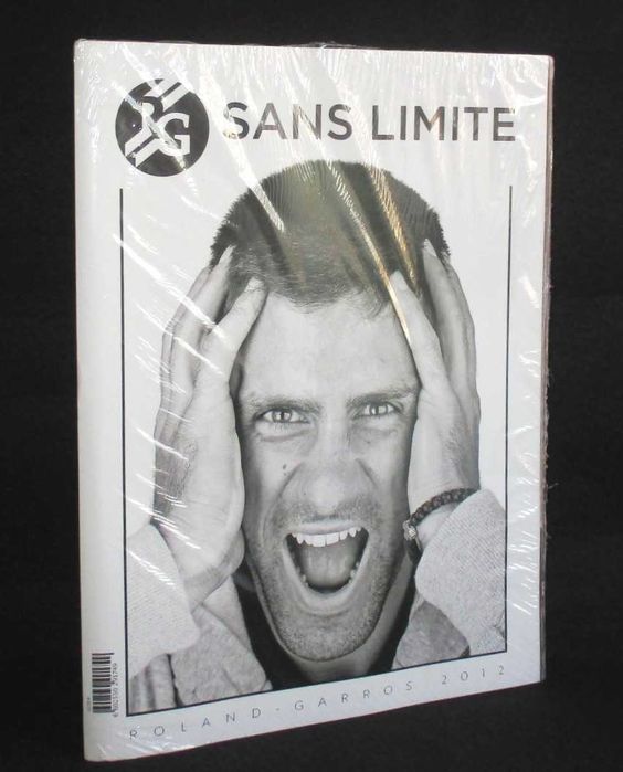 Revista Sans Limite Roland Garros 2012 Novak Djokovic Magazine Luxo