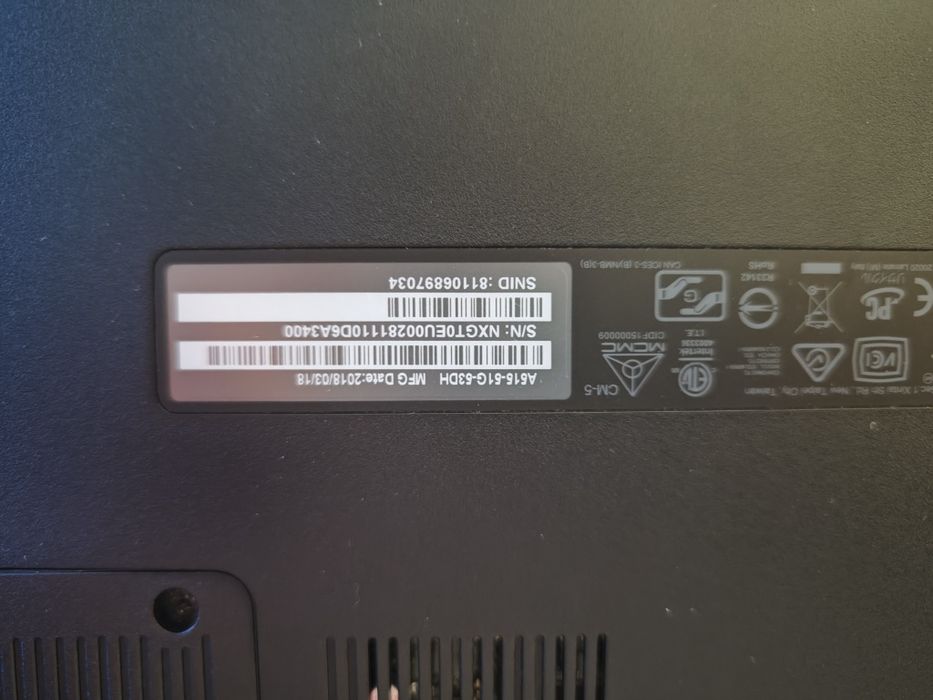 Acer Aspire A515-51G-53DH – 20GB RAM + SSD 500GB + M.2 – Ulepszony lap