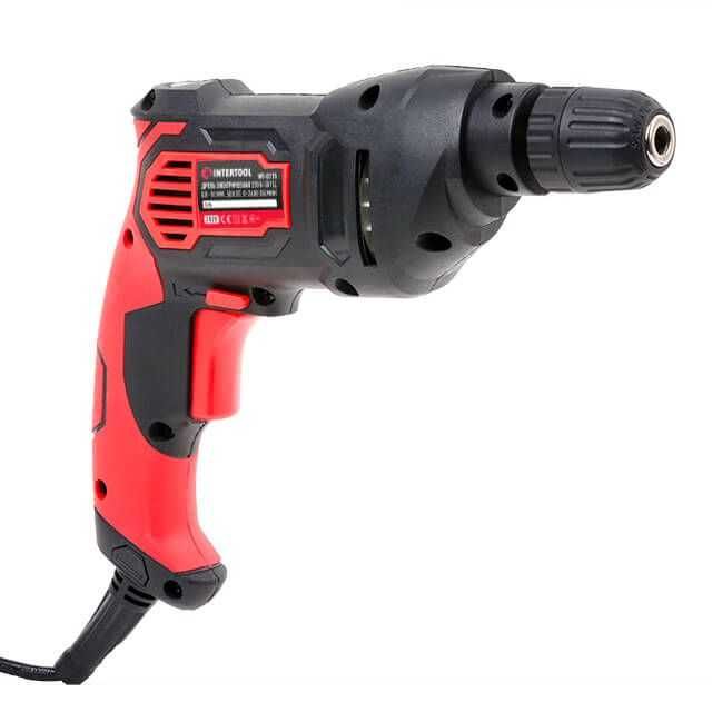 Дрель INTERTOOL WT-0115 быстрозажимной патрон реверс 500Вт 0.8-10мм