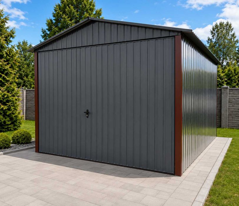 Garaż blaszany na budowę 3x5 / Garaże blaszane 4x5 4x6 4x7 5x6 / Blaszak / Magazyn / montaż GRATIS CAŁA POLSKA szybki termin 2-8 dni ! PROMOCJA !