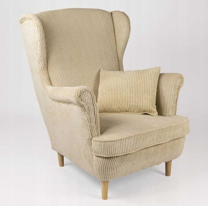 Fotel Uszak Tkanina Sztruks - Producent Wysyłka w 24 h.  KOLORY