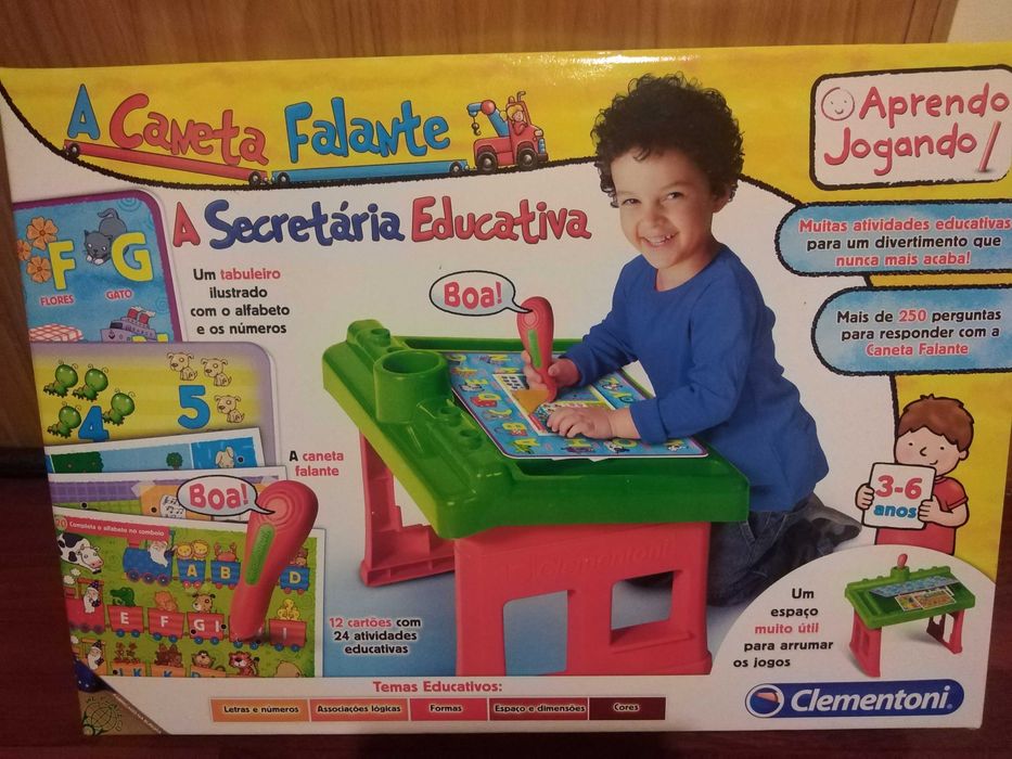 Mesa/Secretária educativa com caneta falante