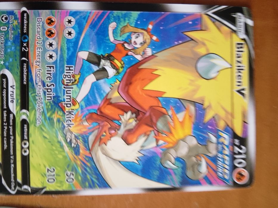 Blaziken v e V max, regidrago tudo raro