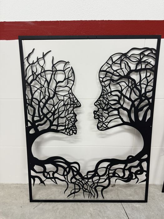 Quadros Metal pretos (sem marcas de uso)