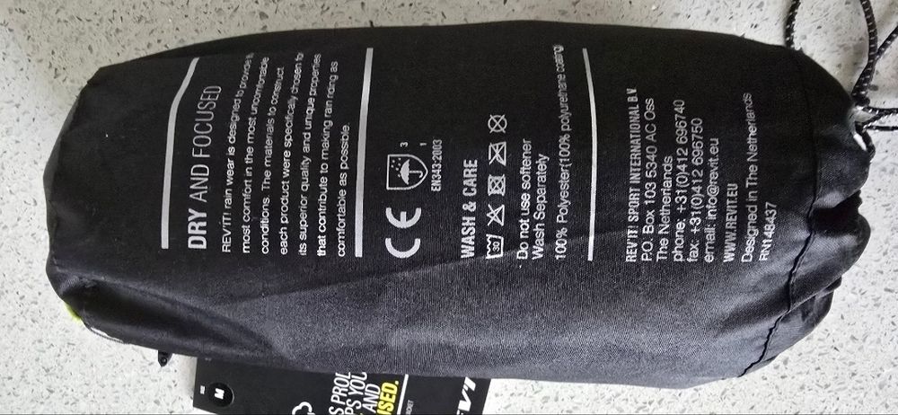Casaco impermeável NOVO para moto/scooter REVIT Cyclone 2 H20