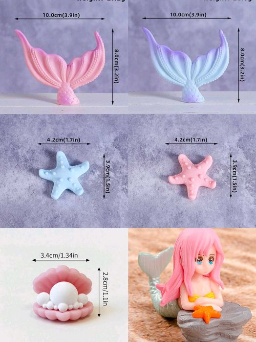 Nowy zestaw na tort syrenka