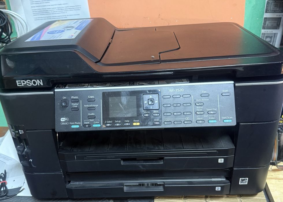 Принтер A3 Epson WorkForce WF-7520 + СНПЧ |