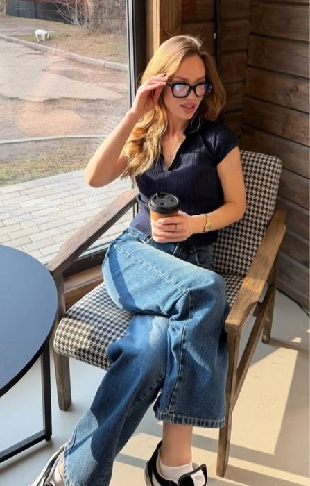 Футболка polo stradivarius темно синя