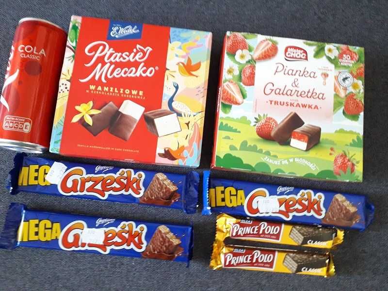 Zestaw słodyczy Wafelki, Ptasie Mleczko