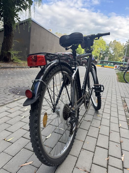 Stylowy ROWER / trekkingowy – przerzutki, dynamo, koszyk + akcesoria