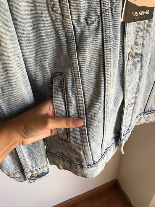 Casaco ganga denim Pull&Bear homem blusao S man novo