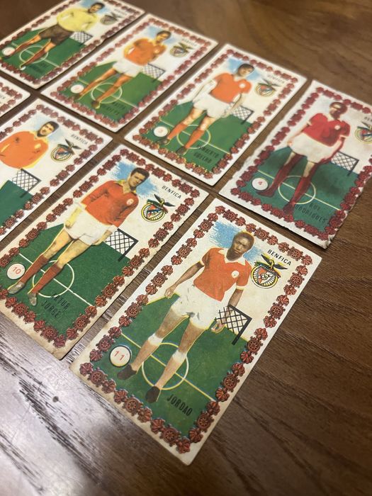 Cromos caramelo do Benfica dos anos 70
