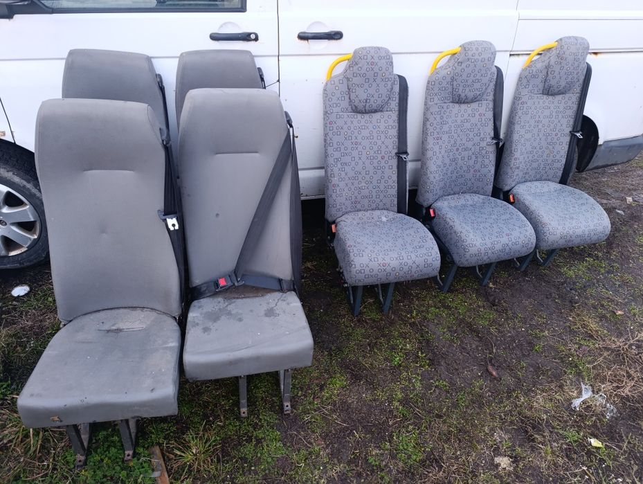 Fotel fotele pojedyncze VW t5 t6 różne kolory z pasami