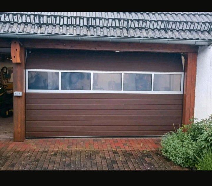 Brama 400x220 garażowa panelowa segmentowa aluminiowa
