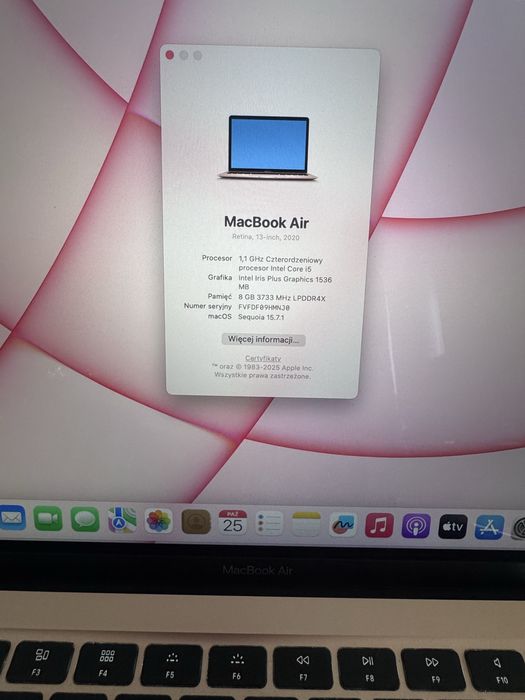 Macbook Air 13’ 256 GB
