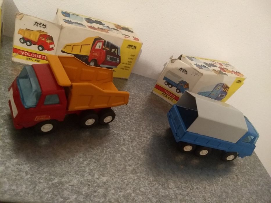 Lote 3 Veículos em ferro, marca mini- Sanson, 1976