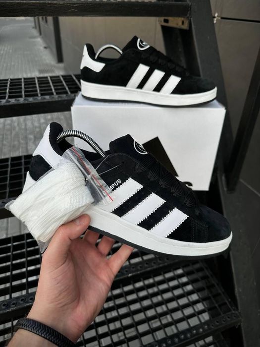 Кроссовки Adidas Campus чоловічі сірі чорні адідас кампус Кросівки