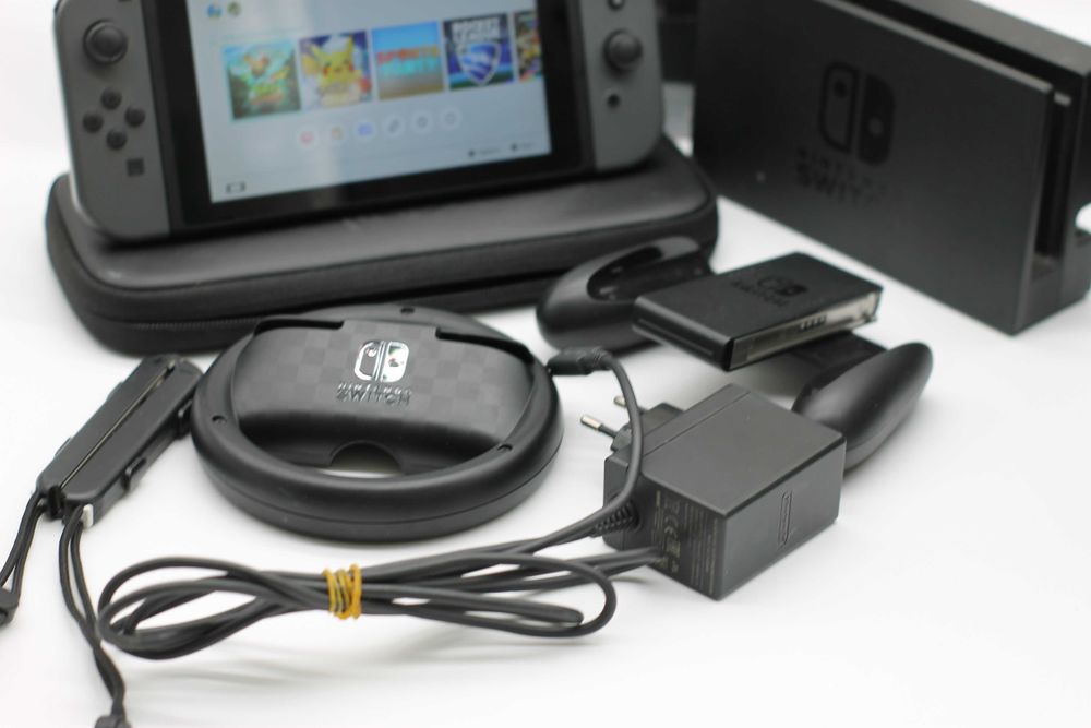 Nintendo Switch V1 UNPATCHED | Zestaw Kierownica Etui | SZYBKA WYSYŁKA