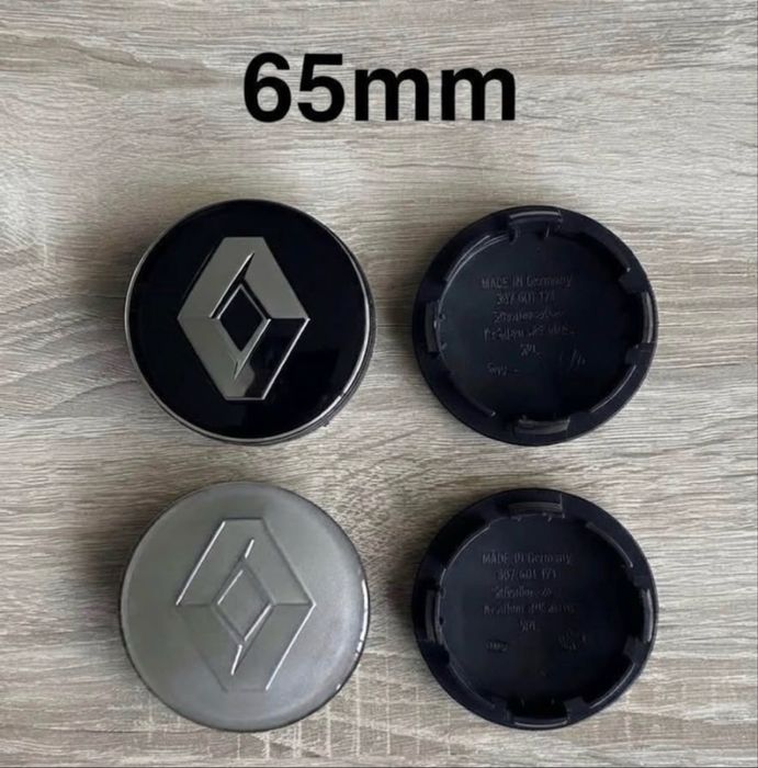 Conjunto 4 Centros Jantes Renault 54mm 56mm 57mm 60mm 65mm 68mm 75mm